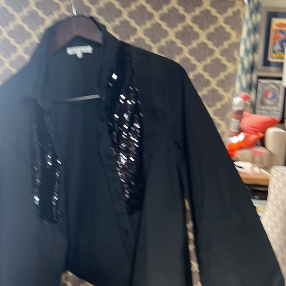 Black button up from BURU size small - Picture 3 of 6